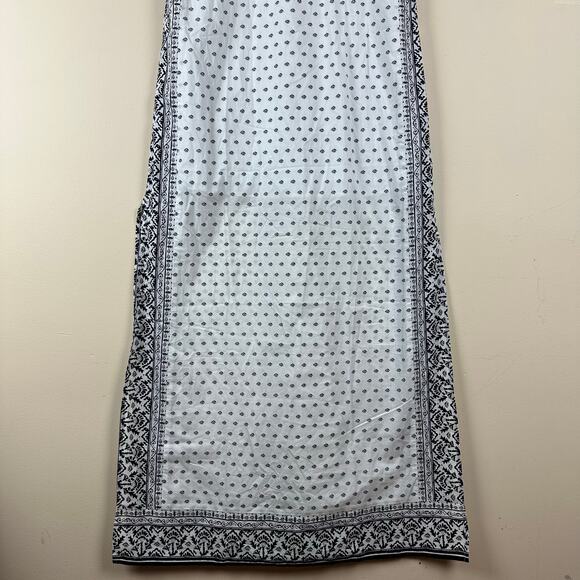 Vineyard Vines Fan Border Print Maxi Dress S Beach Resort Coastal Summer Bandana - Picture 4 of 11